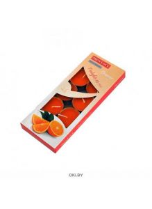 НАБОР СВЕЧЕЙ ароматизированных в металлической гильзе «Апельсин» 1,5*4 см 10 шт. «Provence» (арт. 560104 / 84)