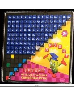 Игра настольная «ЭРУДИТ» синие фишки