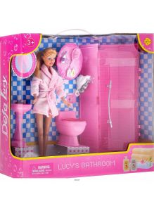Кукла «Defa» в ванной комнате (defa)
