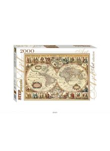 Пазл 2000 элементов «Историческая карта мира» (step puzzle)