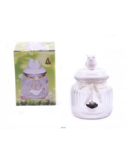БАНКА ДЛЯ СЫПУЧИХ ПРОДУКТОВ стеклянная с керамической крышкой «Совушка» 700 мл (арт. 24738226, код 944836)