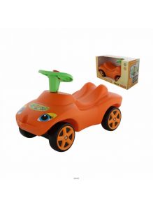 Каталка «Мой любимый автомобиль» со звуковым сигналом (оранжевая) (в коробке)