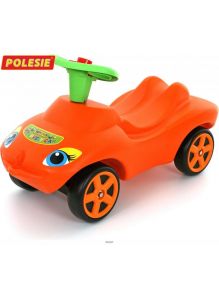 Каталка «Мой любимый автомобиль» со звуковым сигналом (оранжевая)