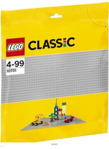 Строительная пластина серого цвета (Лего / Lego classic)