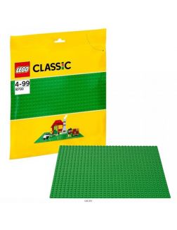 Строительная пластина цвет зеленый Конструктор (Лего / Lego classic)