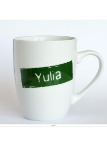 Кружка керамическая с лого YULIA
