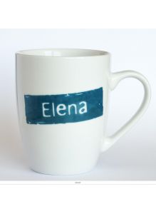 Кружка керамическая с лого ELENA