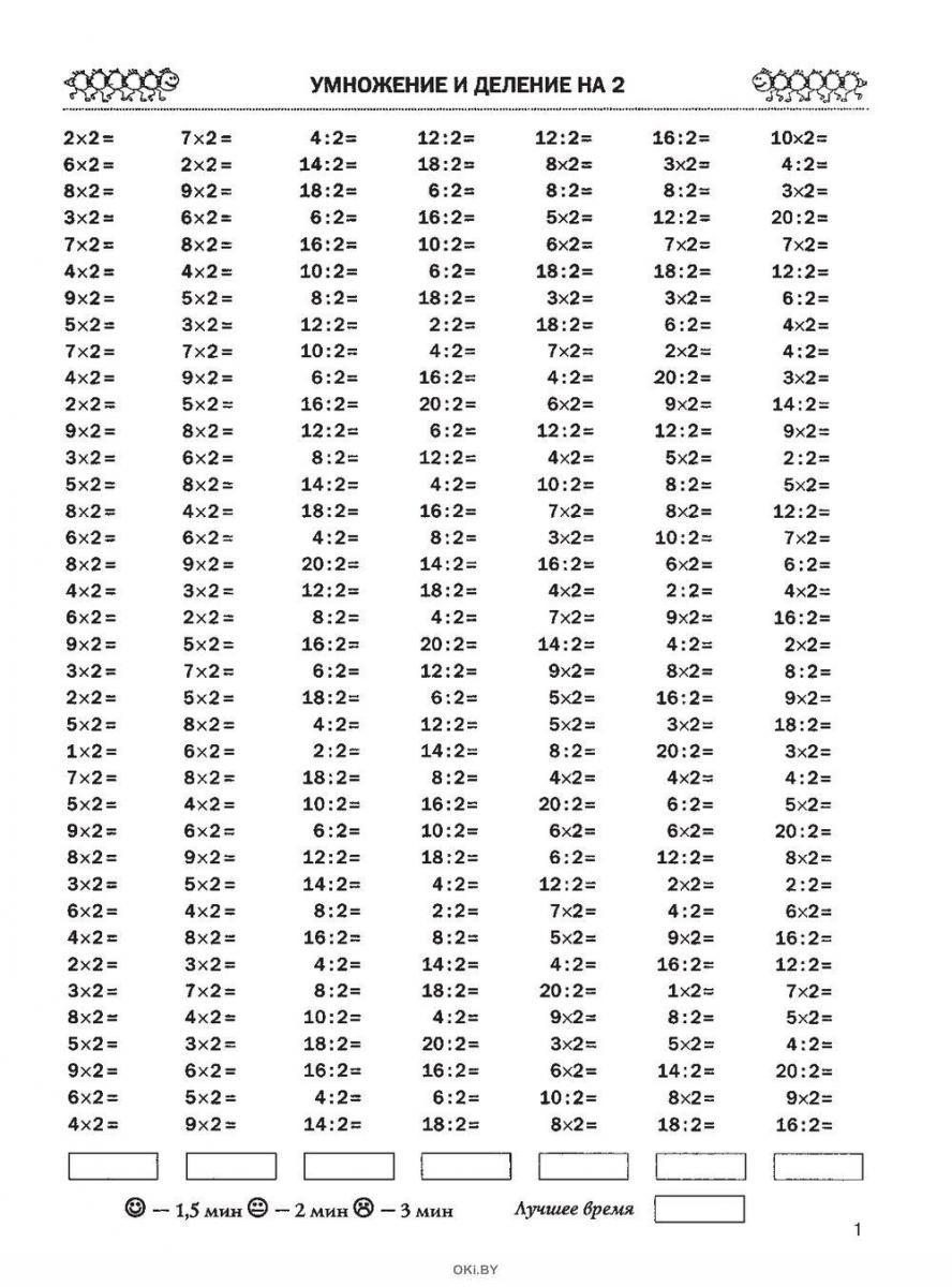 Купить 3000 примеров по математике. 3 класс. Табличное умножение и деление  (eks) в Минске в Беларуси | Стоимость: за 3.09 руб.