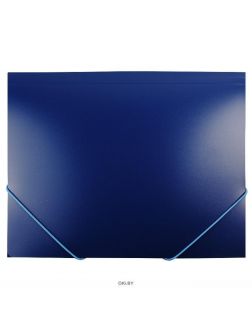 Папка на резинке А4 «Darvish» синяя толщина 0,5мм