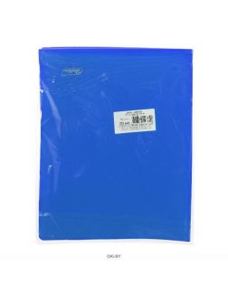 Папка-уголок А5 синяя 180мкм