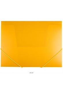 Папка на резинке А4 «Darvish» желтая толщина 0,5мм