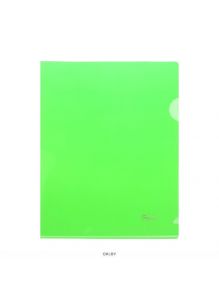 Папка-уголок А5 зеленая 180мкм