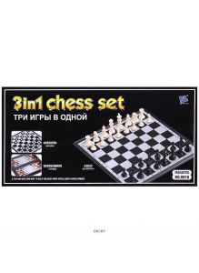 Игра 3 в1 Шахматы,шашки,нарды 37*37см магнитные