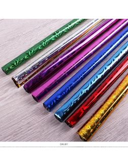 Бумага упаковочная набор 8цветов 500*700мм голография ассорти «Darvish»
