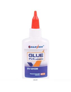 Клей ПВА 60гр «Darvish» поливинилацетатный,для склеивания изделий из дерева,картона,бумаги с дозат