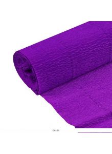 Бумага гофрированная поделочная 50*200см фиолетовая «Darvish»