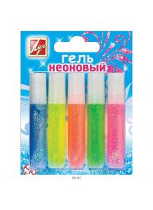 Гель с блестками «Неоновый» (5 цветов)