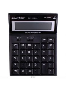 Калькулятор настольный 12 pазрядов Darvish двойное питание, компьютерные клавиши, 193х140х39 мм