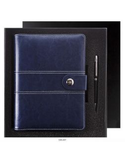 Набор подарочный ежедневник на кольцах А5 + ручка «Darvish» (черный, коричневый, синий)