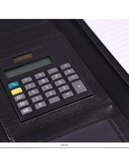 Бизнес-органайзер к/з 33х25см +калькулятор+блок А4,рыжего цвета