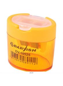 Точилка пластмассовая «Darvish» 2 отдел. с контейнером (арт. DV-10525)