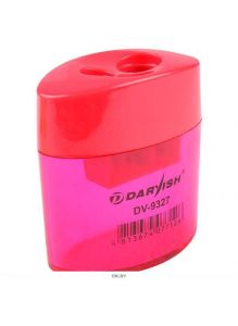 Точилка пластмассовая «Darvish» 2 отдел. с контейнером (арт. DV-9327)
