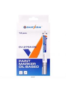 Маркер-краска серебристый «Darvish» на масляной основе