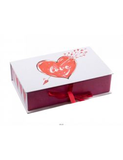 КОРОБКА ДЛЯ ПОДАРКА картонная «Love» 20х12,5х5 см (арт. 26614807, код 478397)