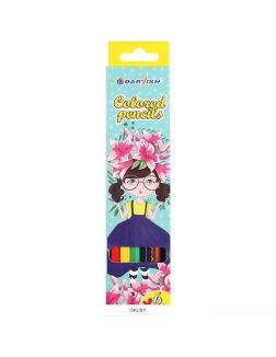 Карандаши 6 цв Darvish «Девочки» корпус шестигранный