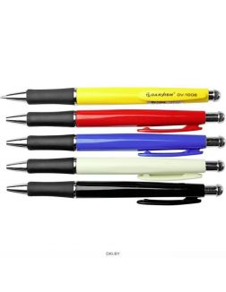 Ручка авт. син. Darvish корпус цветной с резиновым держателем (арт. DV-1006)