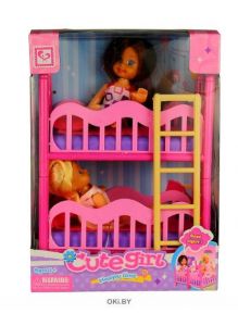 Куклы «Сестрички» с игрушечной мебелью (shantou yisheng, k899-17)