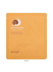 Гидрогелевая маска для лица «Золото и экстракт секреции улитки» / Petitfee Gold & Snail Mask Pack (Petitfee)