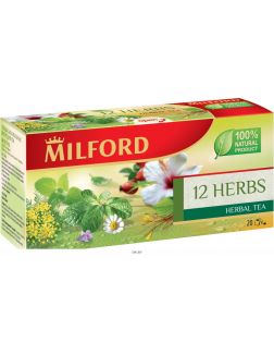 Напиток чайный «12 трав», т. м. МИЛФОРД ( 20 пакетиков по 2,25 г)