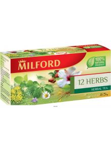 Напиток чайный «12 трав», т. м. МИЛФОРД ( 20 пакетиков по 2,25 г)