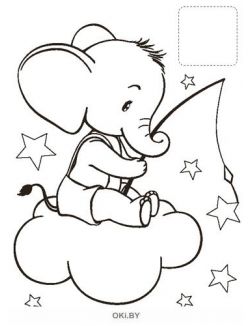 Милые слоники № 2. Раскраска с наклейками «Играю! Рисую! Фантазирую!»