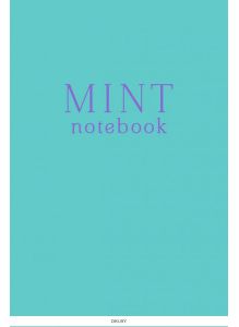 Mint notebook - блокнот А5, 32 л. , линейка, прошитый цветными нитками, тиснение фольгой (eks)