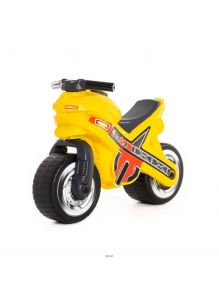 Жёлтая каталка-мотоцикл МХ