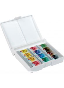 Белые ночи - набор акварельных красок пластиковая коробка, 12 цветов, 2,5 мл, кювет