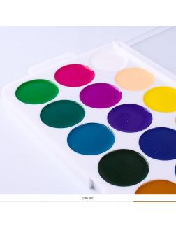 Краски акварельные 21 цветов «Школа творчества» пластиковая упаковка б/к Луч