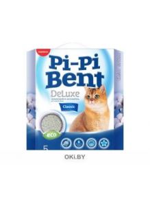 Deluxe Clean Cotton - наполнитель для кошачьего туалета, бентонит, 5 кг Pi-Pi-Bent