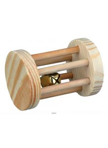 Барабан - игрушка для грызунов из натурального дерева, диаметр 5х7 см TRIXIE