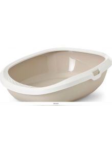Gizmo Large - туалет для кошек 52х39, 5х15 см, пластик, мокко SAVIC