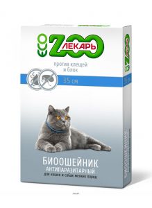 БИОошейник против блох и клещей ЭКО 