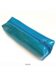 Пенал-косметичка на молнии,195х60х50 мм, ткань с блестками, голубой «Я-Художник!»