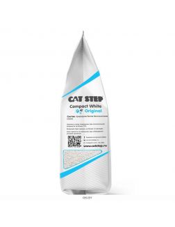 Комкующийся минеральный наполнитель CAT STEP Compact White Original, 5 л