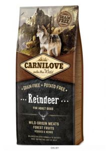 Корм для собак сухой беззерновой CARNILOVE Adult Reindeer олень 12 кг (150820)
