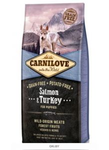 Корм для щенков сухой беззерновой лосось и индейка 12 кг Carnilove Salmon & Turkey for Puppies (150815)