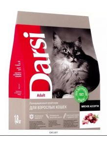 Корм для кошек сухой DARSI Adult мясное ассорти 1,8 кг (37148)