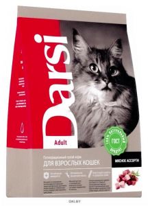 Сухой корм для кошек 10 кг Adult Мясное ассорти Дарси (37179)