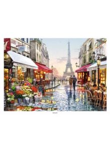 Париж после дождя - живопись по номерам на картоне 30х40 см (Azart)